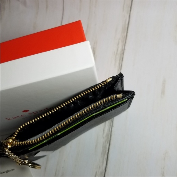 NWT Kate Spade Laurel Way glitter card holder - Picture 6 of 6